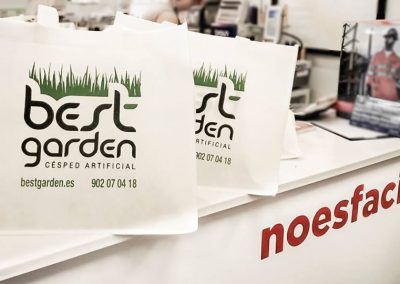 Bolsas serigrafiada para Best Garden